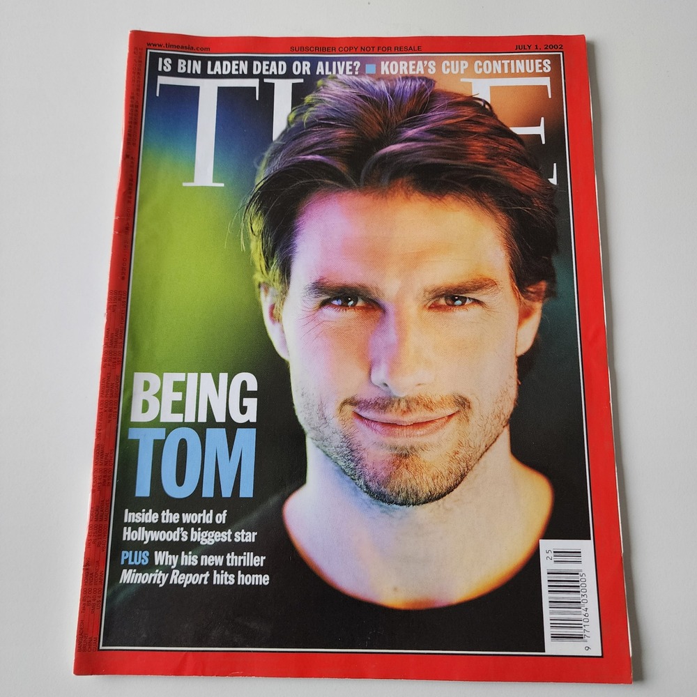 Time Magazine July 1 2002 Tom Cruise Minority Report Being Tom Vintage‎ Actor